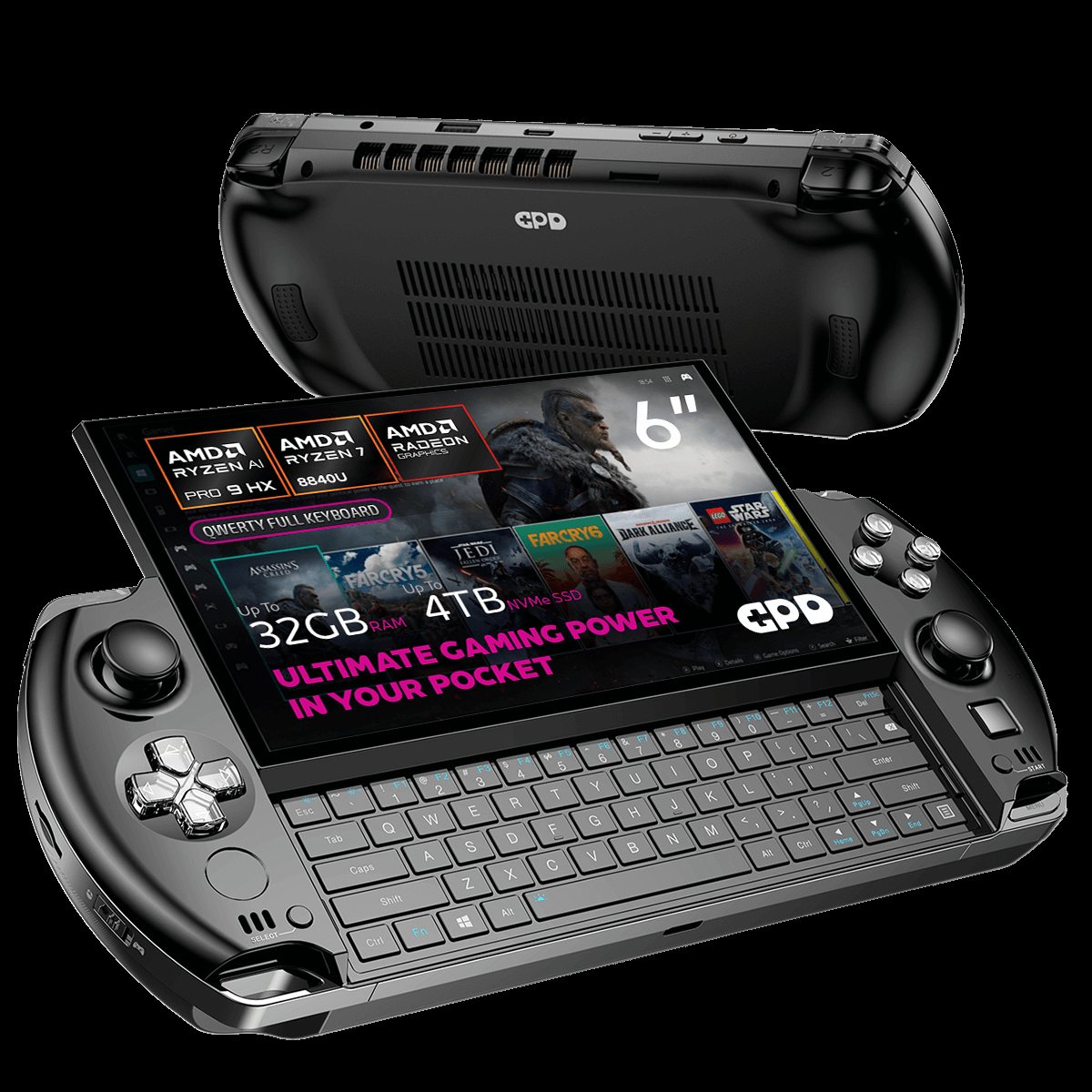 GPD Win 4 Tragbare PC-Konsole Slider mit Tastatur